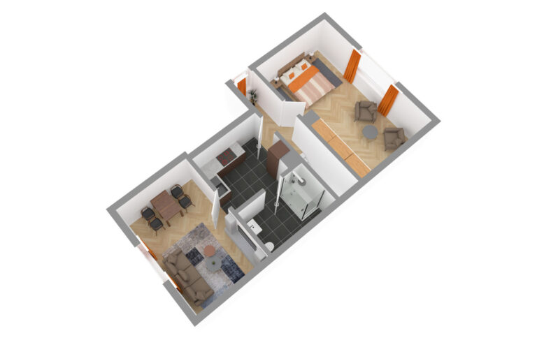 3D-Grundriss Dachgeschoss